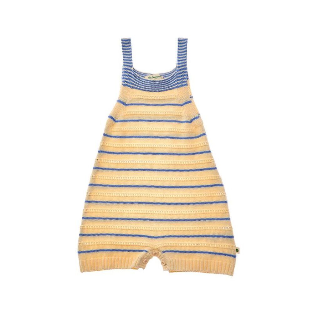 The Bonnie Mob Girls The Bonniemob Pointelle Stripe Shorty Romper